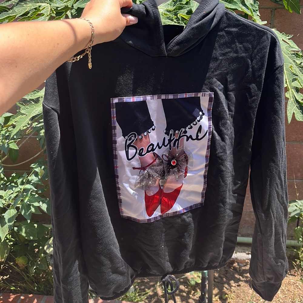 Black crop top.